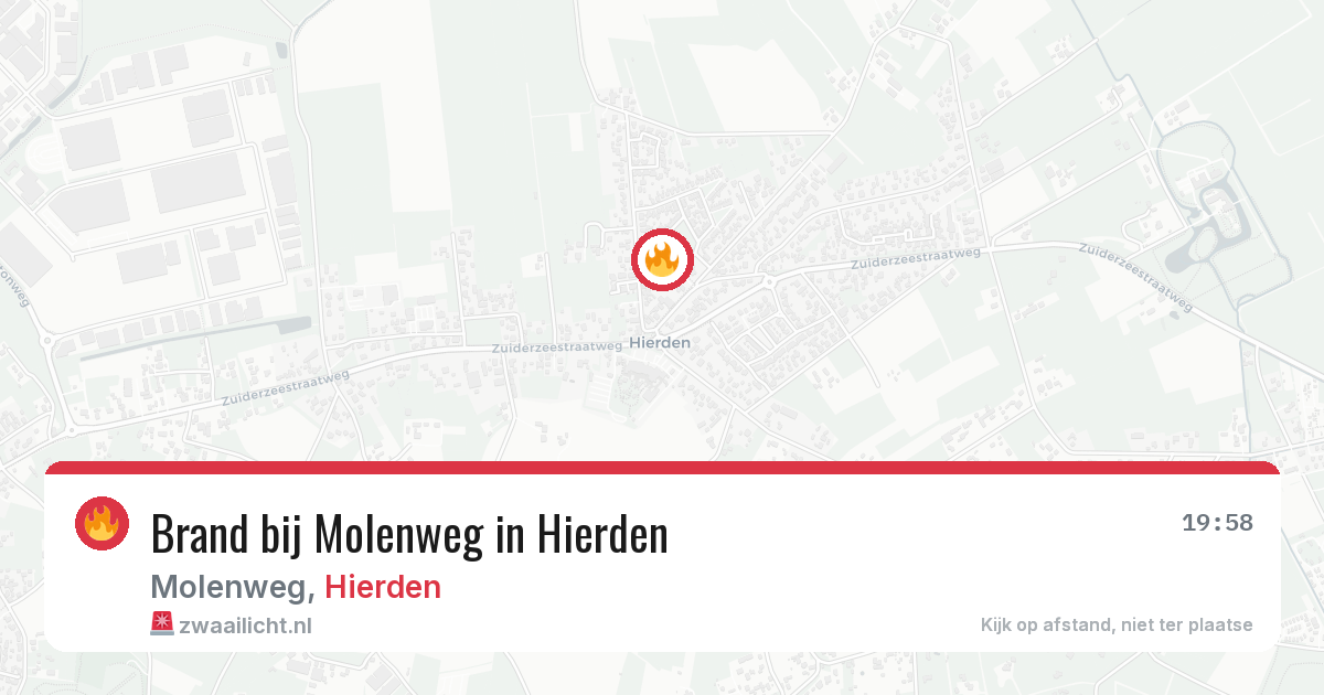 Brand bij Molenweg in Hierden — 19 jun 2026
