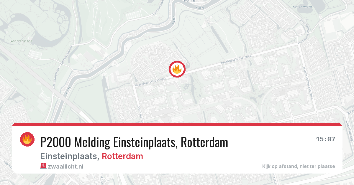 P2000 Melding Einsteinplaats, Rotterdam — 4 jul 2026