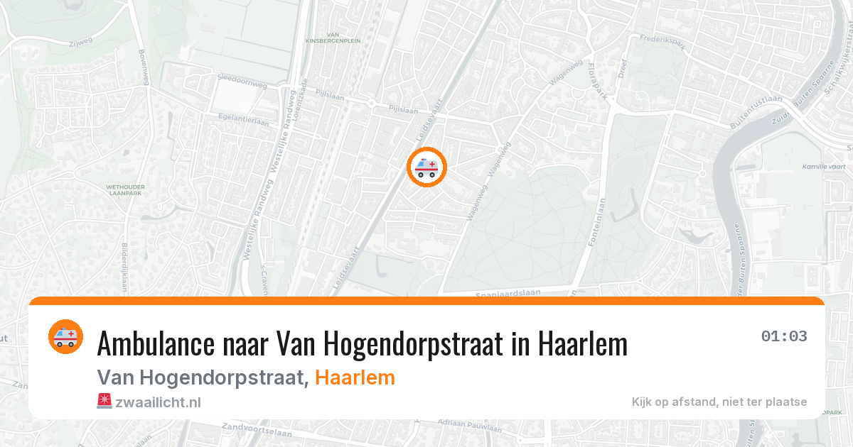 Ambulance naar Van Hogendorpstraat in Haarlem — 5 jun 2026