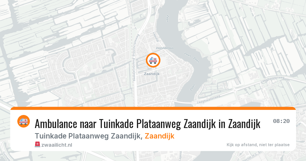 Ambulance naar Tuinkade Plataanweg Zaandijk in Zaandijk — 22 jun 2026