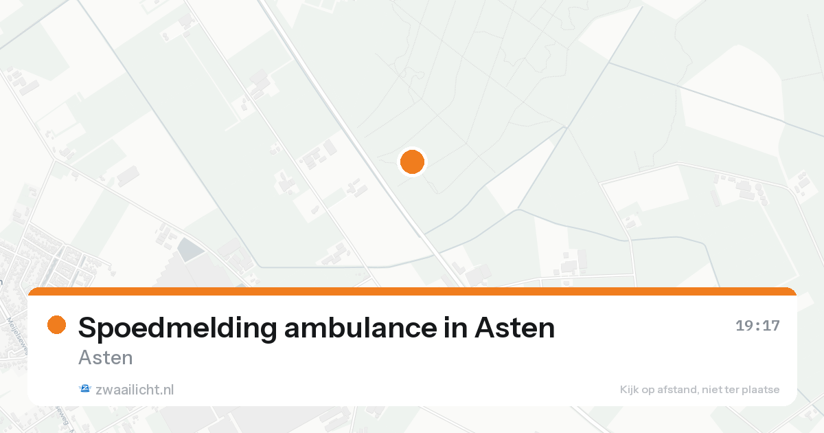 Spoedmelding ambulance in Asten — 25 jun 2026