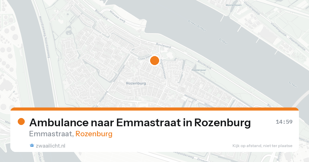 Ambulance naar Emmastraat in Rozenburg — 27 mei 2026