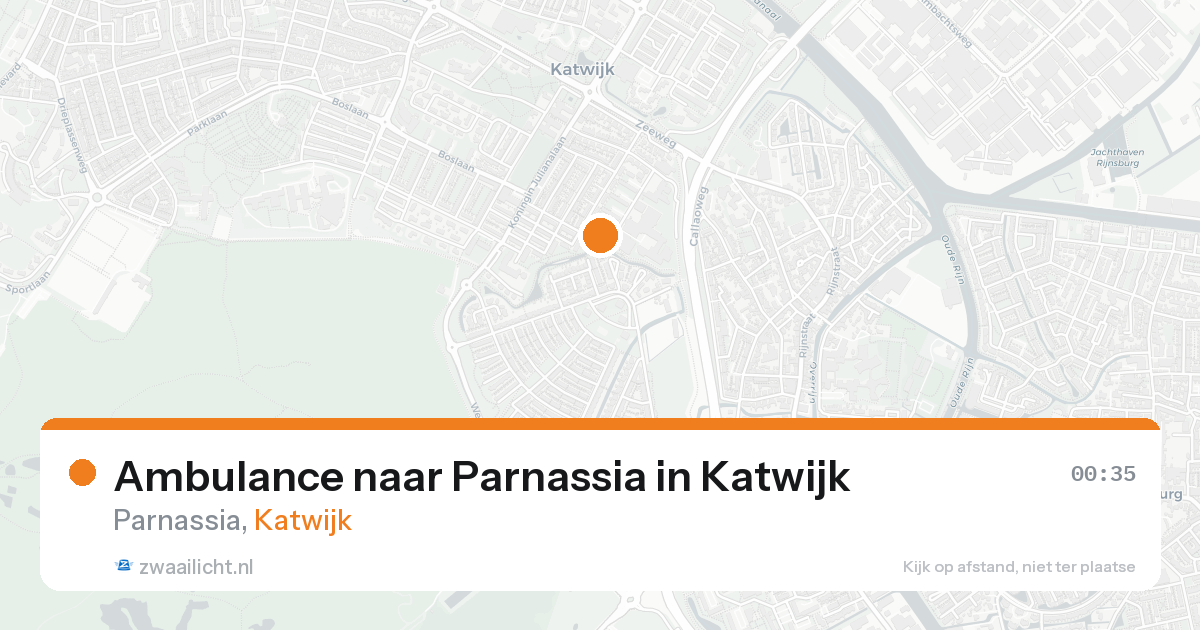 Ambulance naar Parnassia in Katwijk — 24 aug 2026