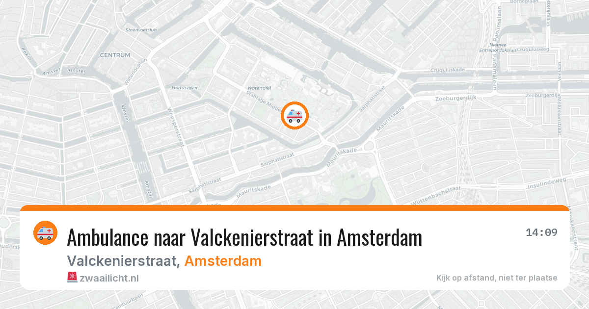 Ambulance naar Valckenierstraat in Amsterdam — 19 mei 2026