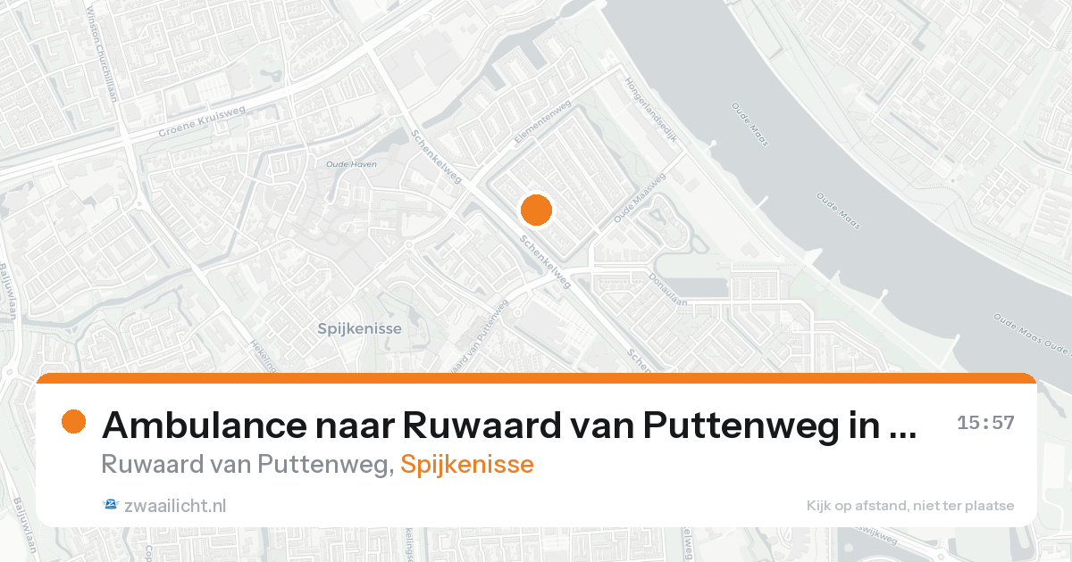 Ambulance naar Ruwaard van Puttenweg in Spijkenisse — 10 jul 2026