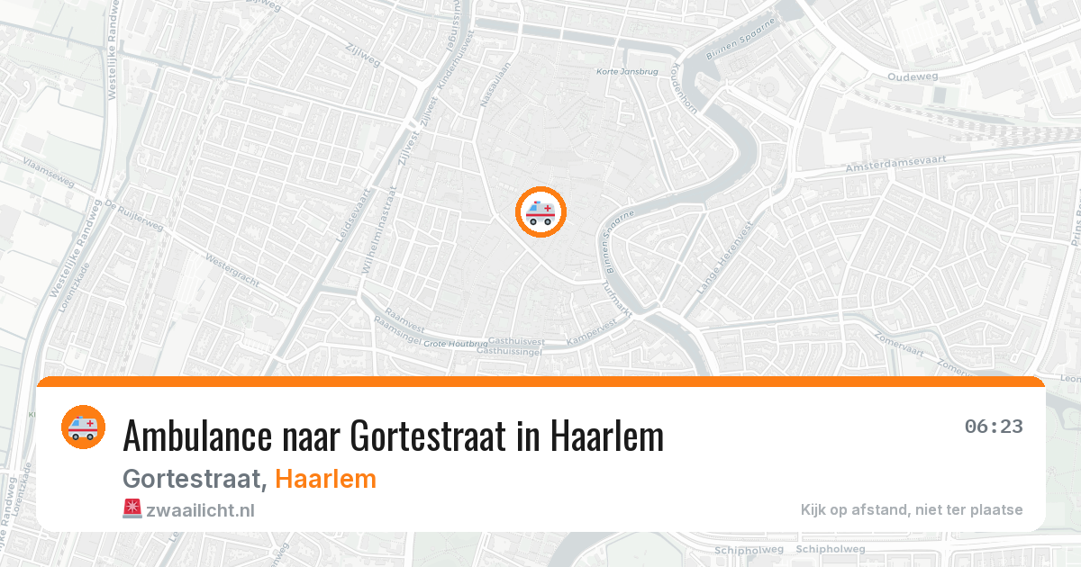 Ambulance naar Gortestraat in Haarlem — 22 apr 2026