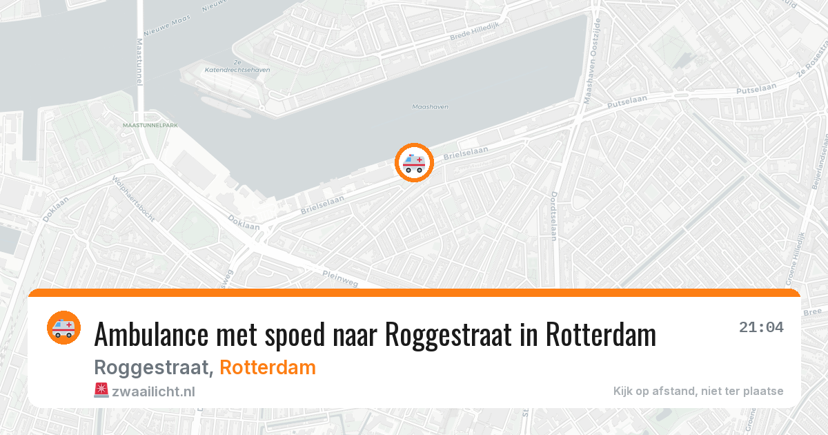 Ambulance met spoed naar Roggestraat in Rotterdam — 27 jun 2026