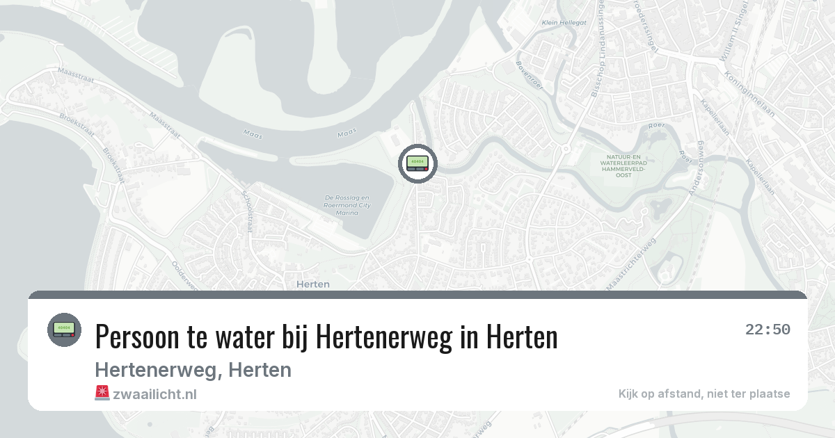 Persoon te water bij Hertenerweg in Herten — 9 mrt 2026