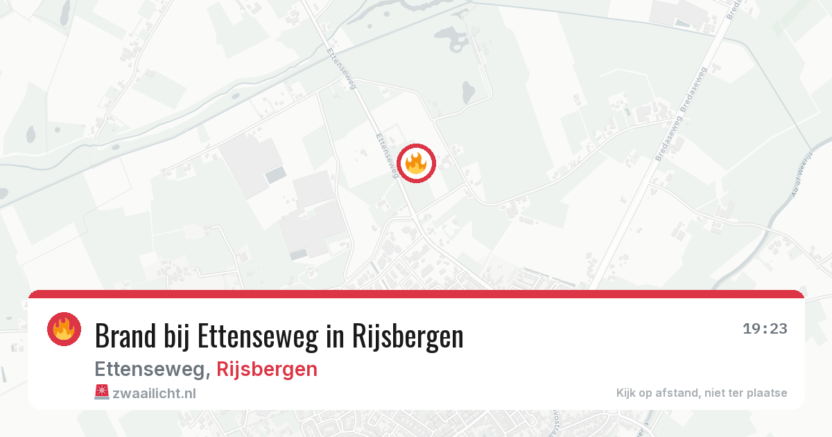 Brand bij Ettenseweg in Rijsbergen — 5 aug 2026