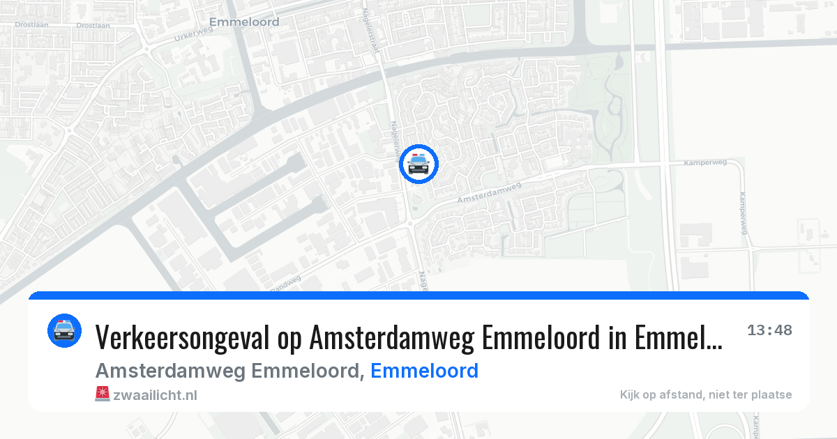 Verkeersongeval op Amsterdamweg Emmeloord in Emmeloord — 17 apr 2026