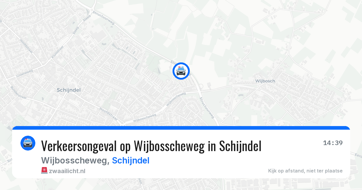 Verkeersongeval op Wijbosscheweg in Schijndel — 13 aug 2026