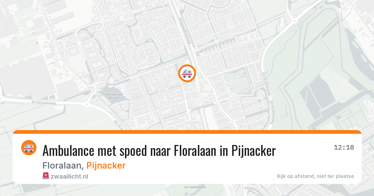 Ambulance met spoed naar Floralaan in Pijnacker — 29 jan 2026