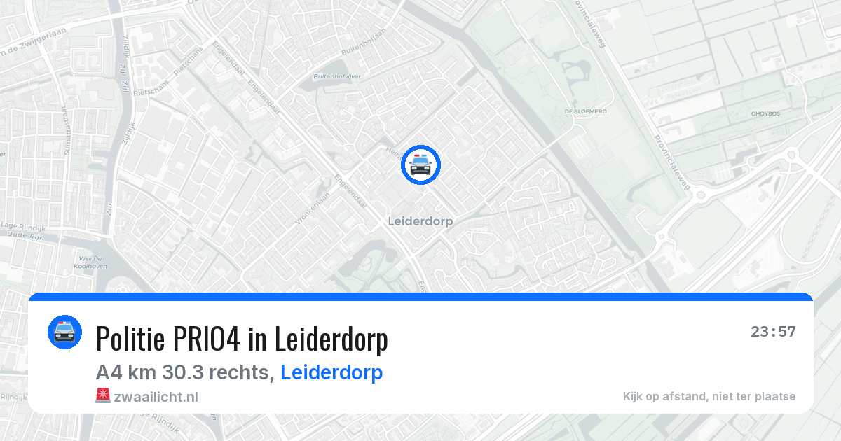 Politie PRIO4 in Leiderdorp — 26 mrt 2026 | 🚨 Zwaailicht.nl