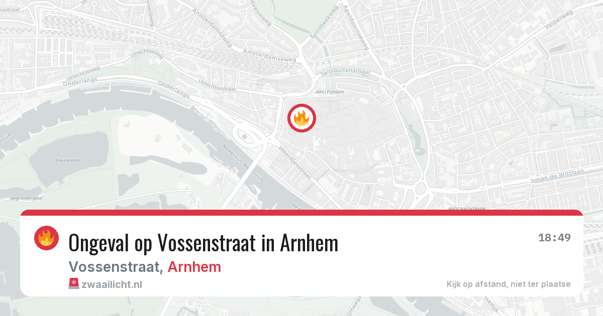 Ongeval op Vossenstraat in Arnhem — 21 mrt 2026