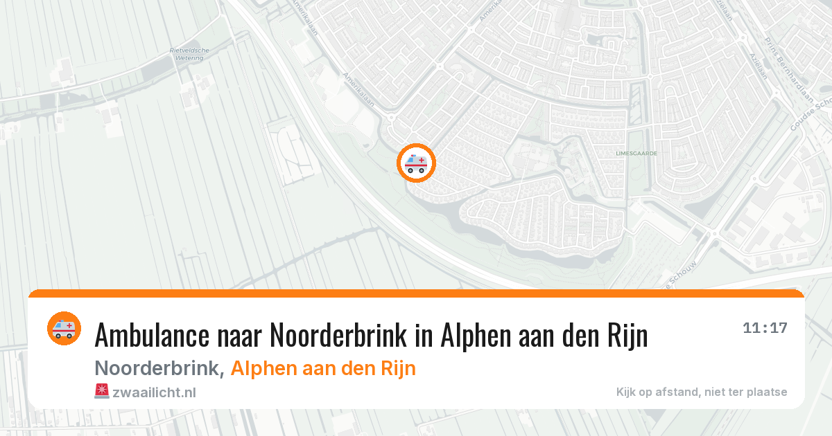 Ambulance naar Noorderbrink in Alphen aan den Rijn — 22 jun 2026