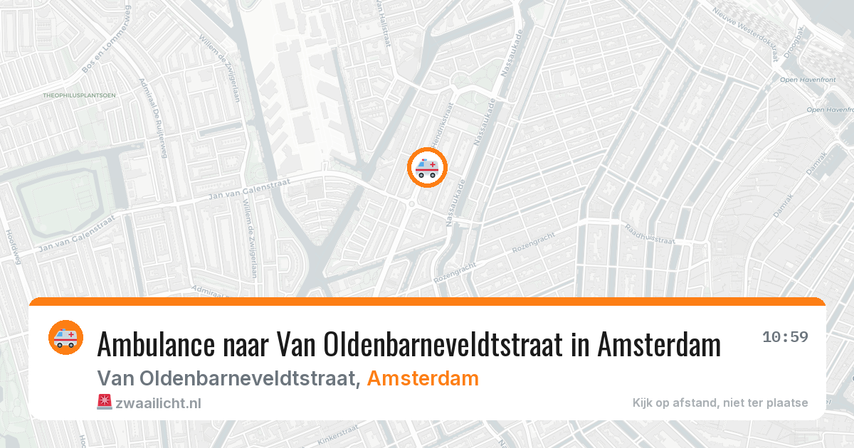 Ambulance naar Van Oldenbarneveldtstraat in Amsterdam — 22 jun 2026