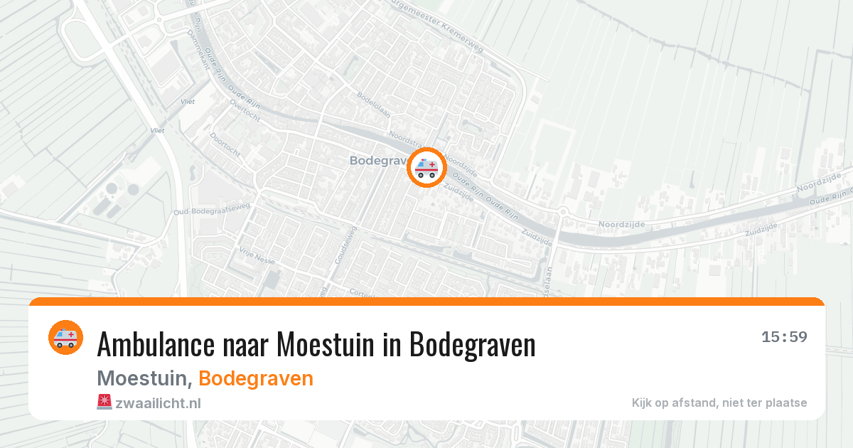 Ambulance naar Moestuin in Bodegraven — 28 jun 2026