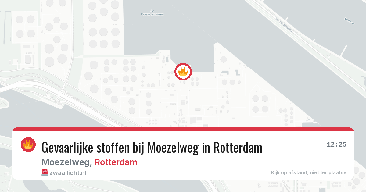 Gevaarlijke stoffen bij Moezelweg in Rotterdam — 13 mei 2026