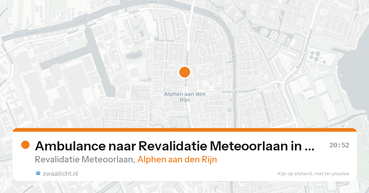 Ambulance naar Revalidatie Meteoorlaan in Alphen aan den Rijn — 7 feb 2026
