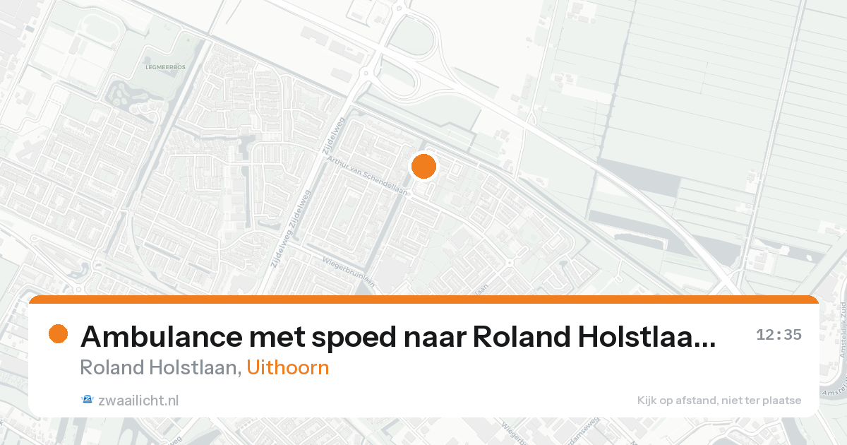 Ambulance met spoed naar Roland Holstlaan in Uithoorn — 16 jun 2026