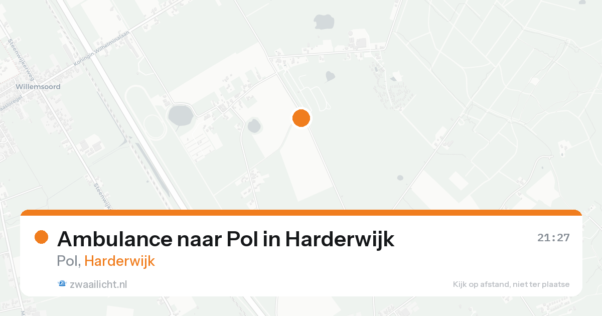 Ambulance naar Pol in Harderwijk — 21 aug 2026