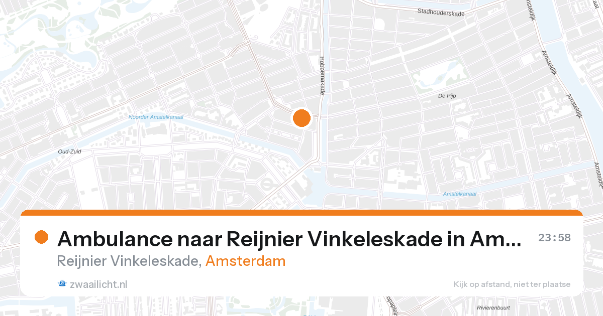 Ambulance naar Reijnier Vinkeleskade in Amsterdam — 6 feb 2026