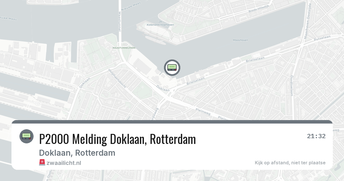 P2000 Melding Doklaan, Rotterdam — 7 aug 2026