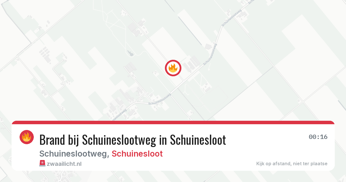 Brand bij Schuineslootweg in Schuinesloot — 2 aug 2026