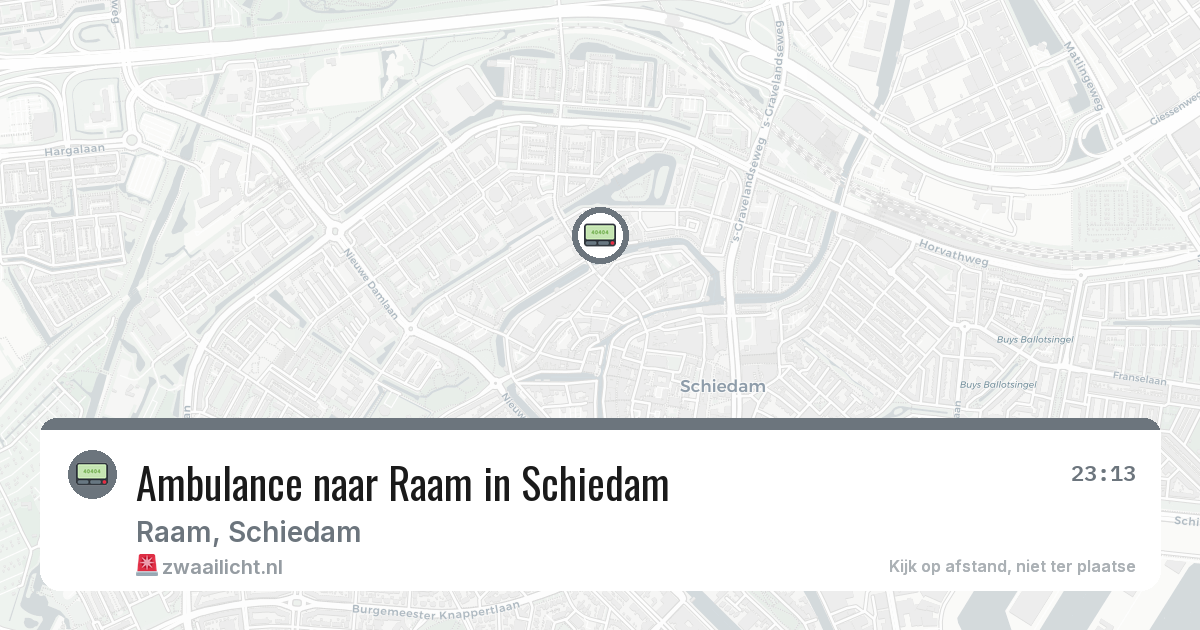 Ambulance naar Raam in Schiedam — 29 jan 2026
