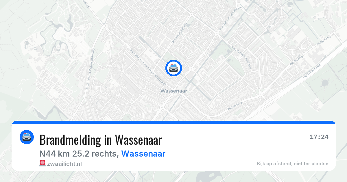 Brandmelding in Wassenaar — 31 mrt 2026