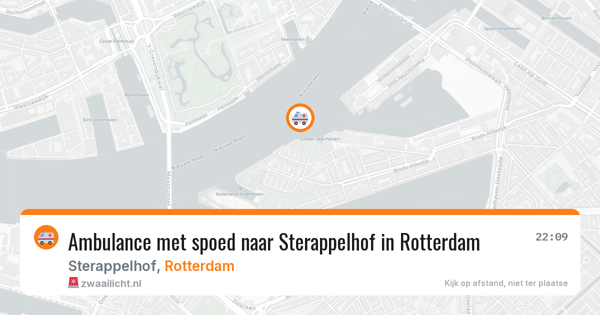 Ambulance met spoed naar Sterappelhof in Rotterdam — 5 mei 2026