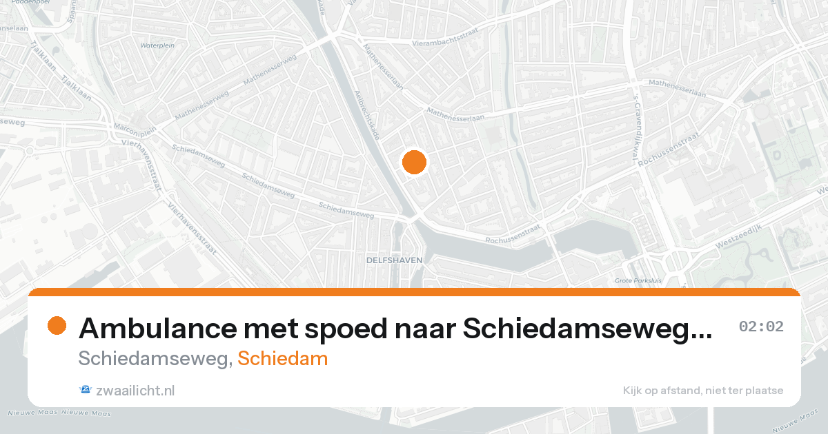 Ambulance met spoed naar Schiedamseweg in Schiedam — 8 feb 2026