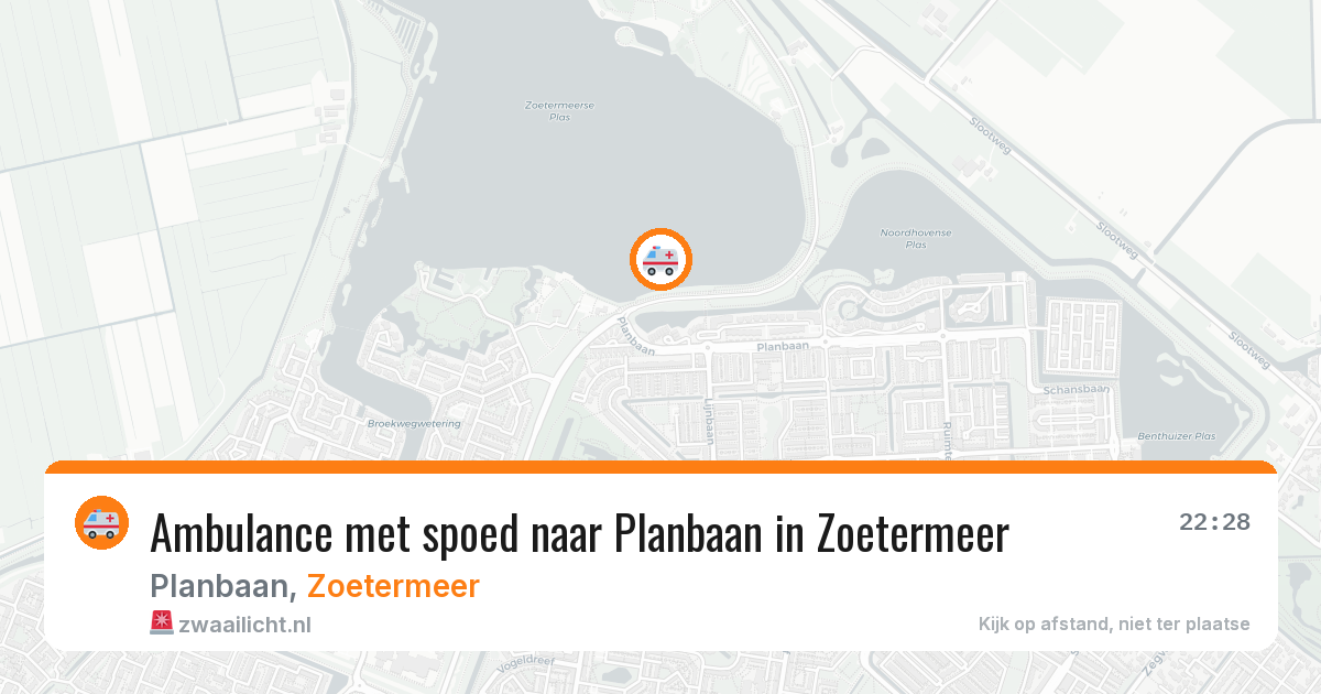 Ambulance met spoed naar Planbaan in Zoetermeer — 28 jul 2026