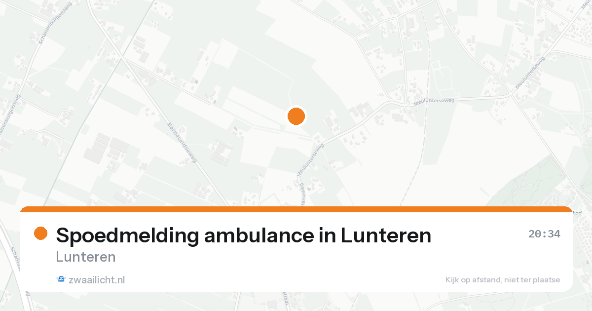 Spoedmelding ambulance in Lunteren — 19 aug 2026