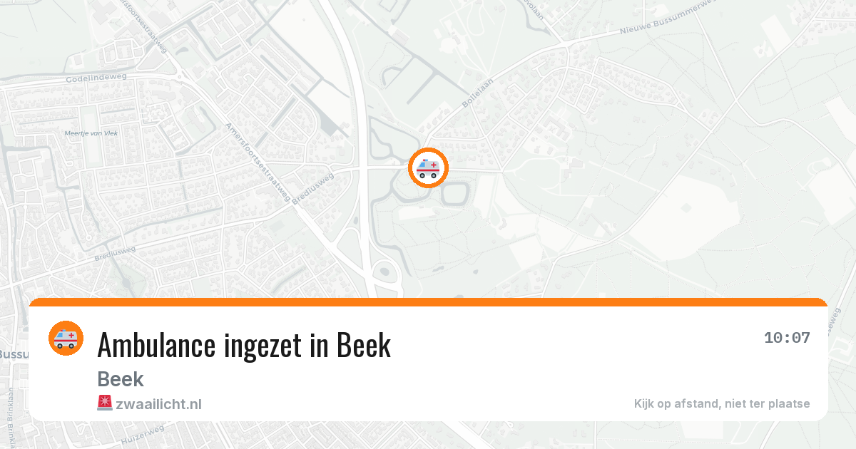 Ambulance ingezet in Beek — 16 jun 2026