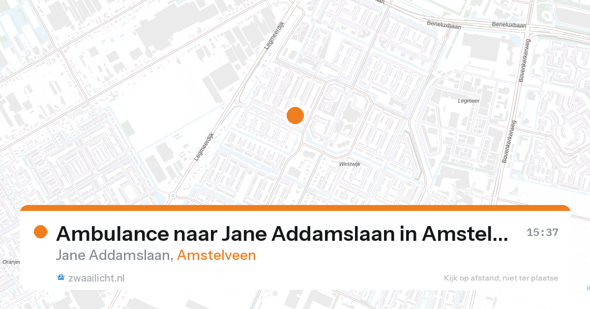 Ambulance naar Jane Addamslaan in Amstelveen — 25 jun 2026