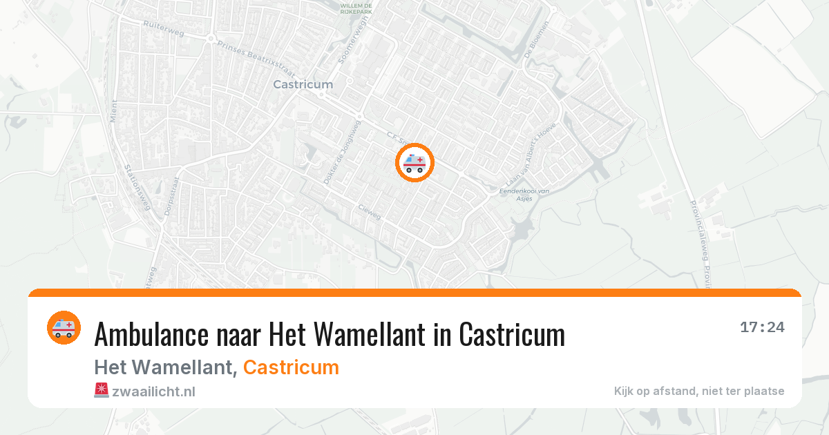 Ambulance naar Het Wamellant in Castricum — 27 jun 2026