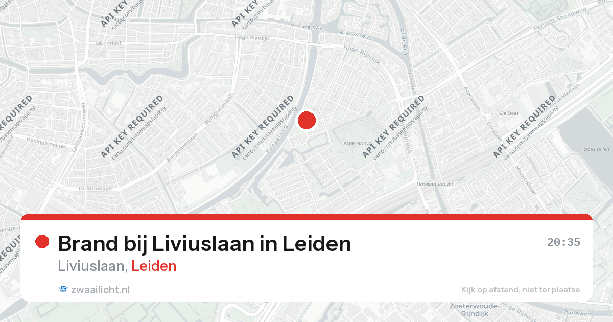 Brand bij Liviuslaan in Leiden — 9 mrt 2026