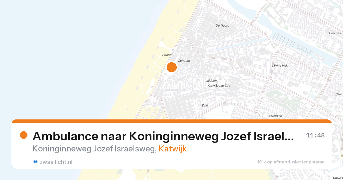 Ambulance naar Koninginneweg Jozef Israelsweg in Katwijk — 21 mrt 2026