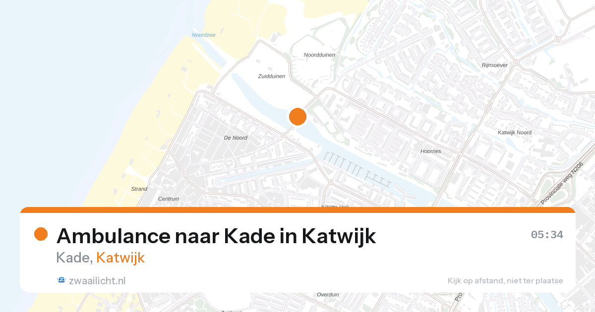 Ambulance naar Kade in Katwijk — 4 jul 2026