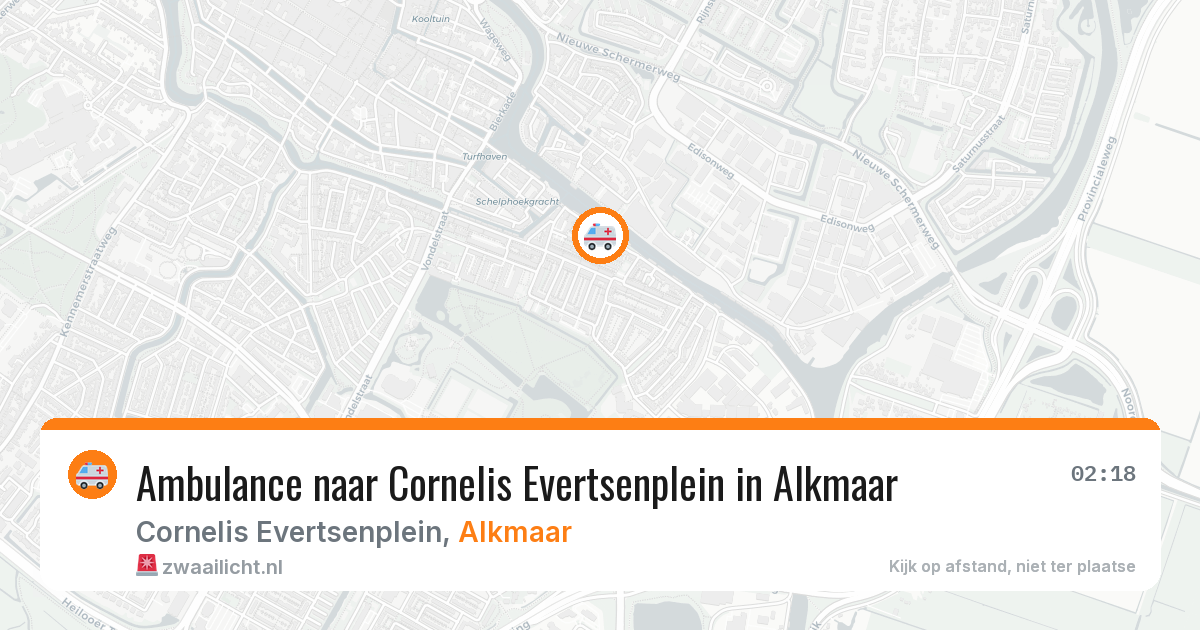 Ambulance naar Cornelis Evertsenplein in Alkmaar — 29 mei 2026