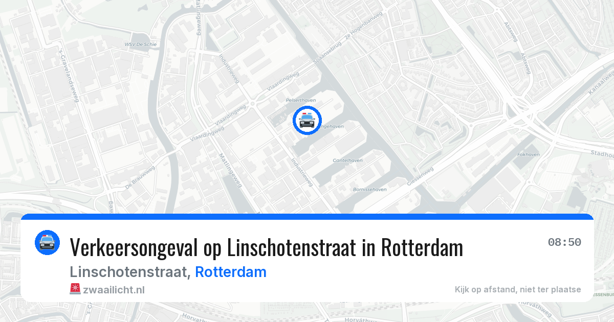 Verkeersongeval op Linschotenstraat in Rotterdam — 30 mrt 2026