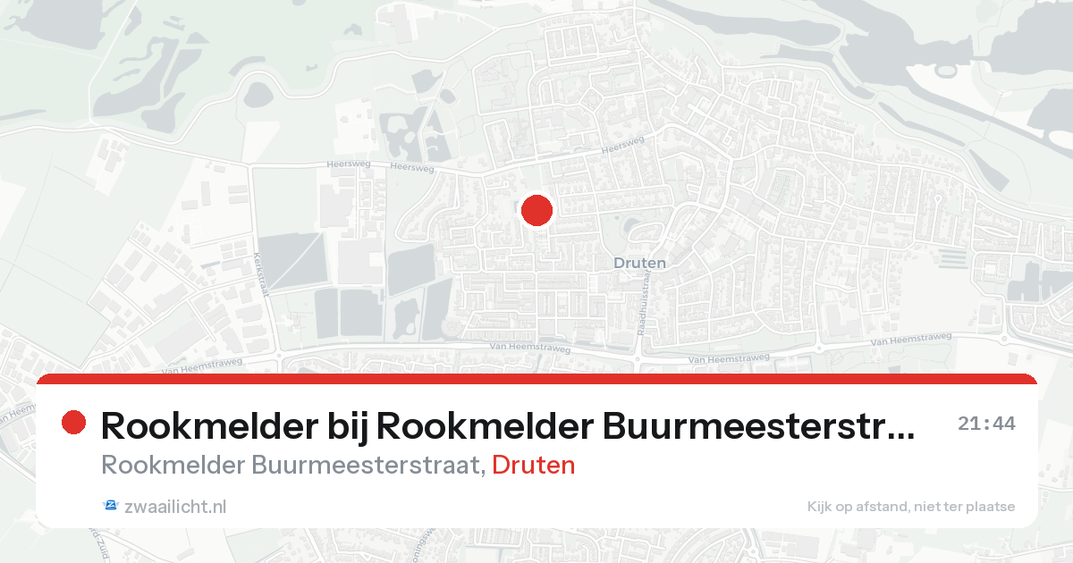 Rookmelder bij Rookmelder Buurmeesterstraat in Druten — 30 jan 2026