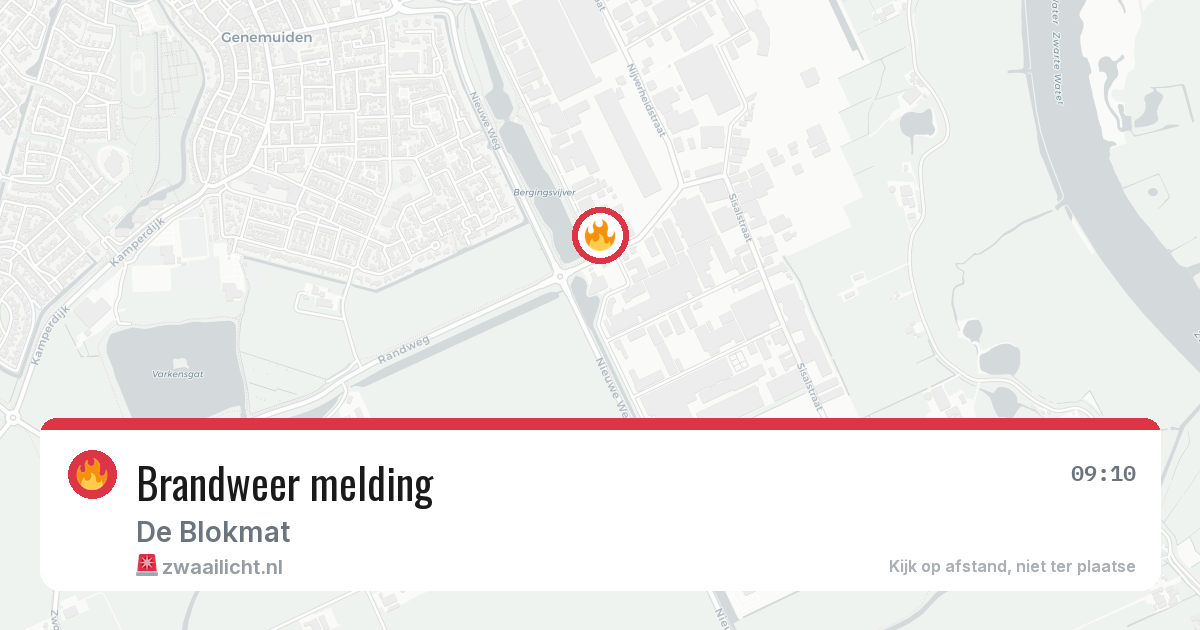 Brandweer melding — 12 mei 2026