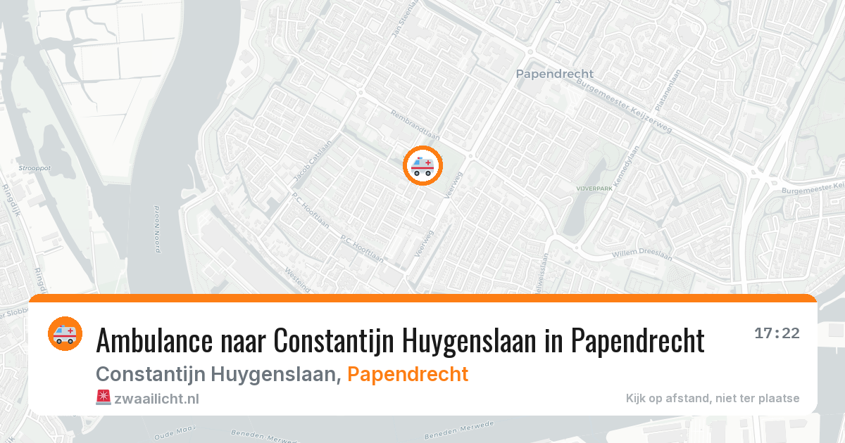 Ambulance naar Constantijn Huygenslaan in Papendrecht — 7 jun 2026