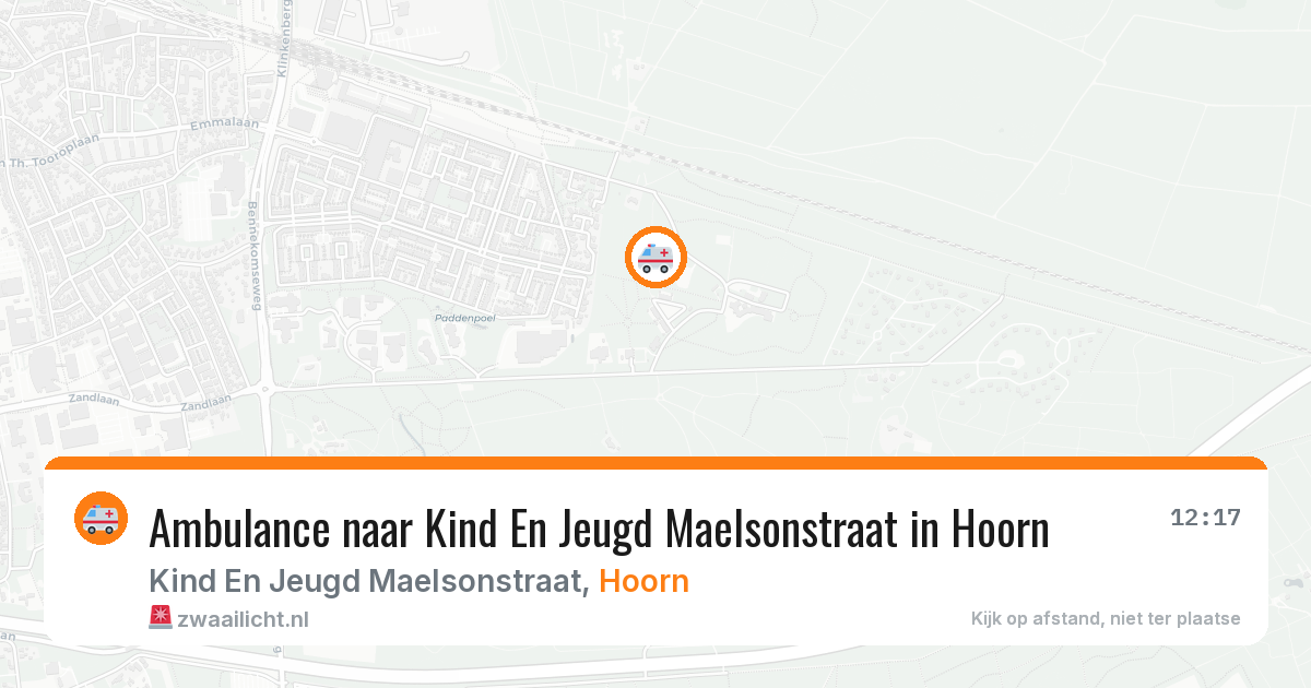 Ambulance naar Kind En Jeugd Maelsonstraat in Hoorn — 8 feb 2026