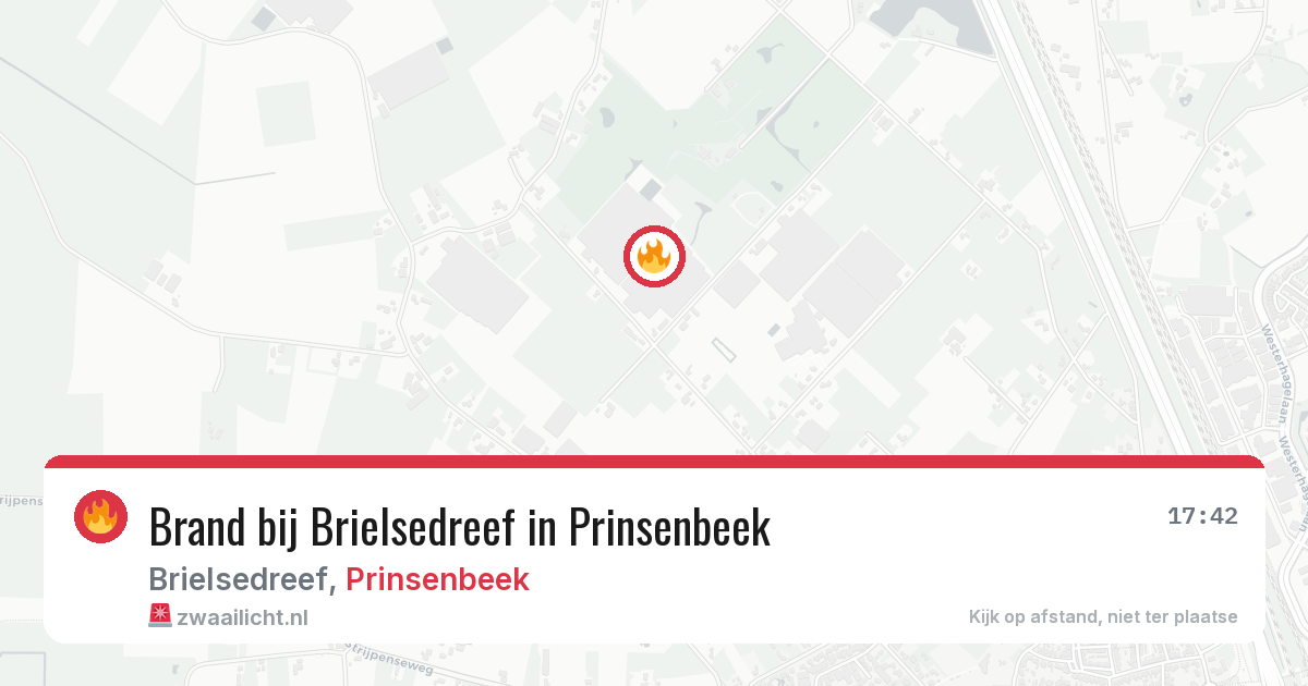 Brand bij Brielsedreef in Prinsenbeek — 12 aug 2026
