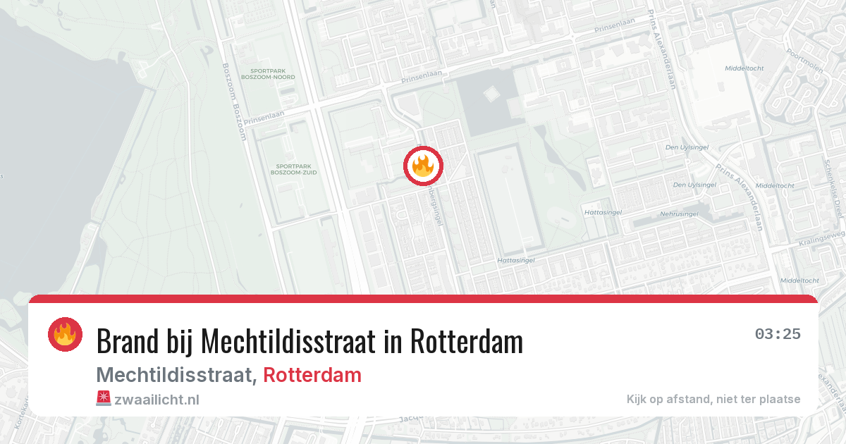 Brand bij Mechtildisstraat in Rotterdam — 21 apr 2026