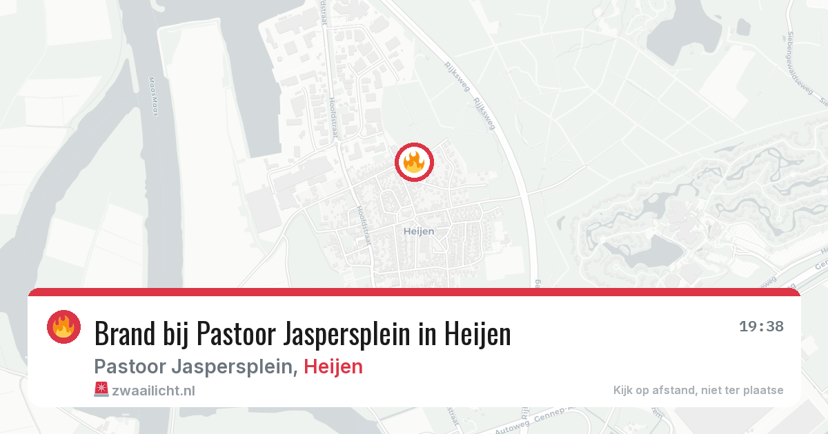 Brand bij Pastoor Jaspersplein in Heijen — 8 jun 2026