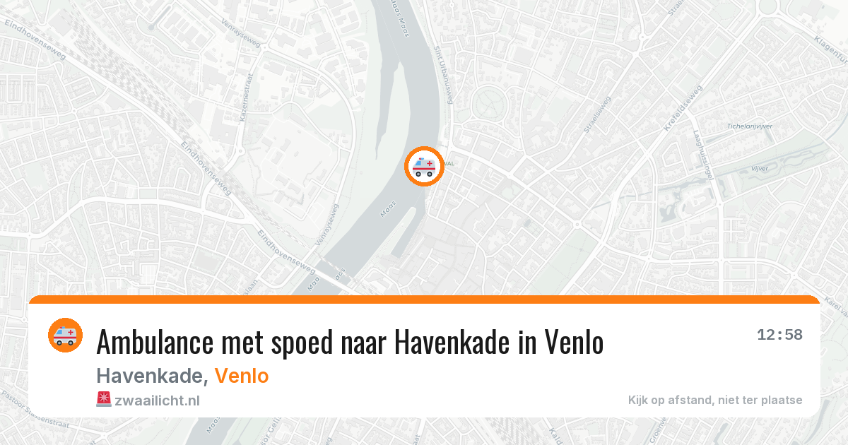 Ambulance met spoed naar Havenkade in Venlo — 31 mei 2026